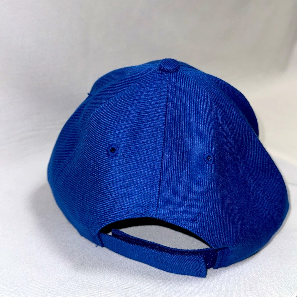 Adult NY royal blue ball cap. Velcro enclosure - Picture 2 of 4